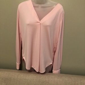 Ann Taylor pink tunic blouse